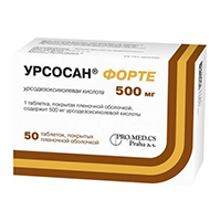 Урсосан Форте таблетки 500мг 50шт