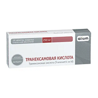 Транексамовая кислота таблетки 250мг 10шт