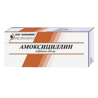 Амоксициллин таблетки 250мг 10шт