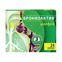 Шалфей Бронхоактив таблетки 960мг 24шт