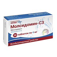 Молсидомин-СЗ таблетки 4мг 30шт