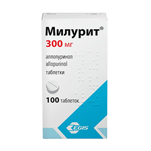 Милурит таблетки 300мг 100шт