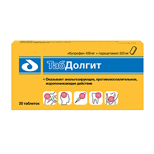 ТабДолгит таблетки 400мг+325мг 20шт