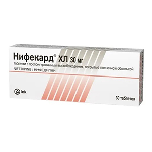 Нифекард ХЛ таблетки 30мг 30шт