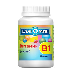Благомин Витамин В1 (тиамин) капсулы 0.25г 40шт