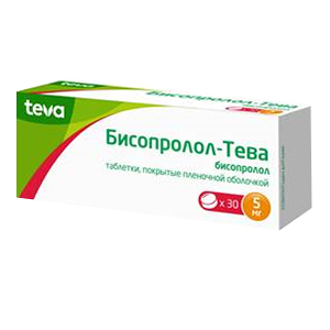 Бисопролол-Тева таблетки 5мг 30шт