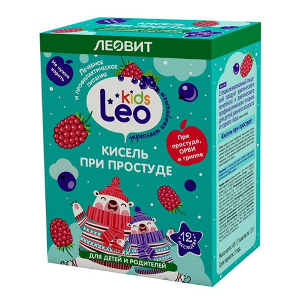 Леовит Leo Kids кисель 12г 5шт