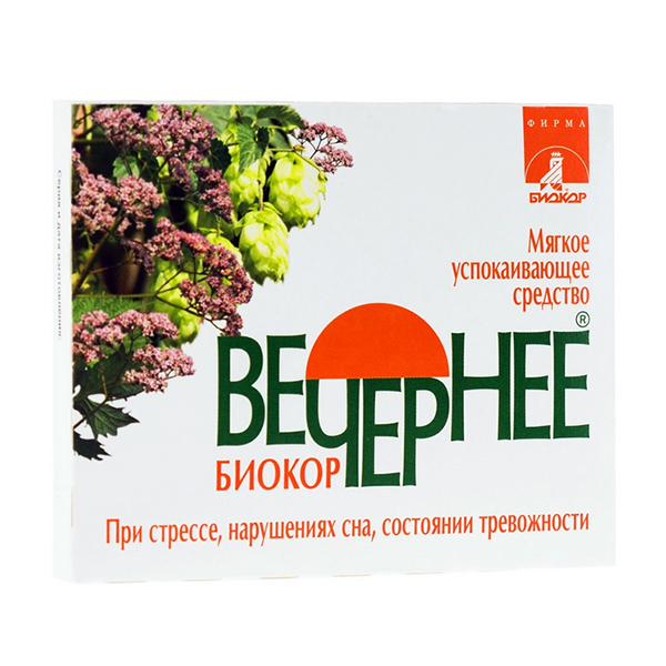 Вечернее Биокор таблетки 0.18г 30шт