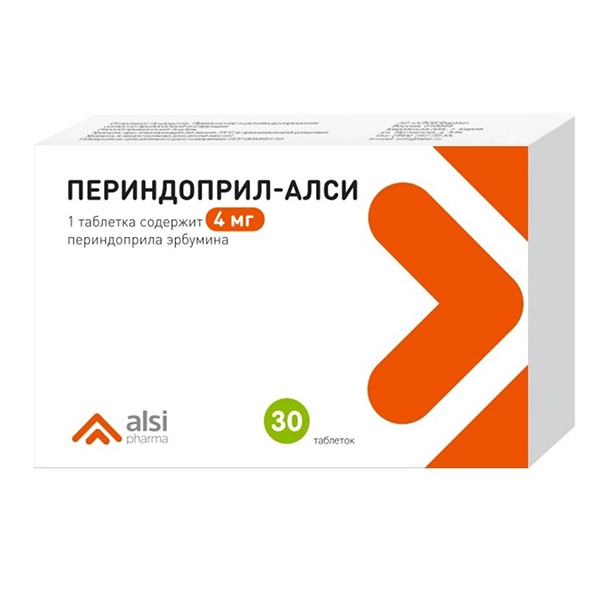 Периндоприл-АЛСИ таблетки 4мг 30шт