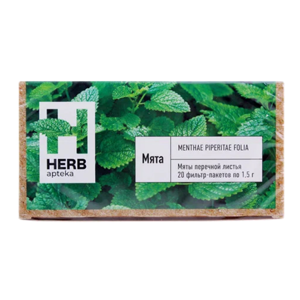 Herb apteka Мята, лист чай 1.5г 20шт