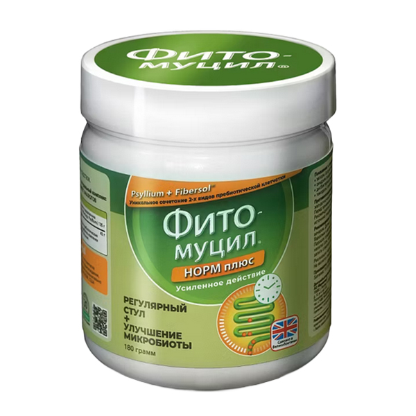 Фитомуцил Норм Плюс порошок 180г