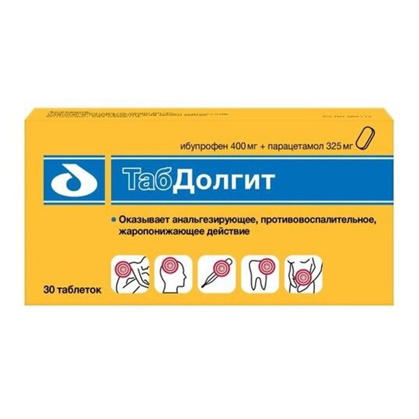 ТабДолгит таблетки 400мг 325мг 30шт
