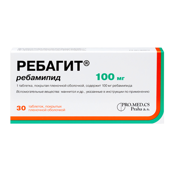 Ребагит таблетки 100мг 30шт