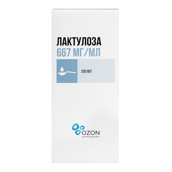 Лактулоза сироп 667мг/мл 200мл