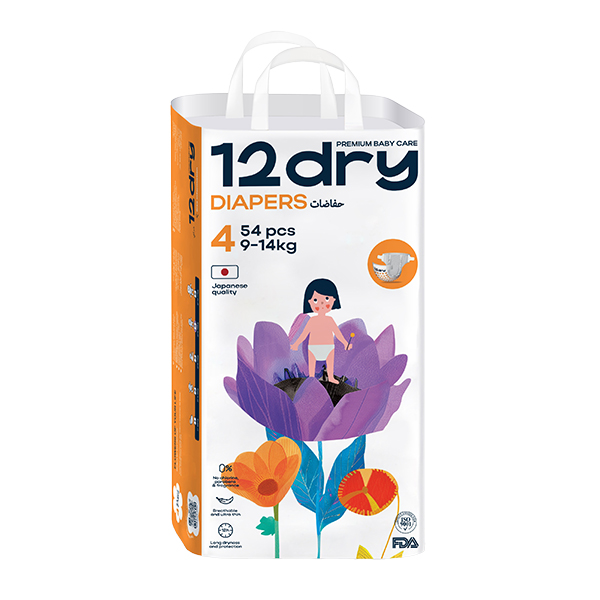 12dry подгузники 54шт