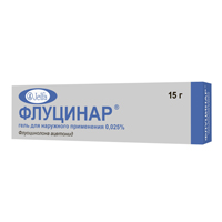 Флуцинар гель 0.025% 15г