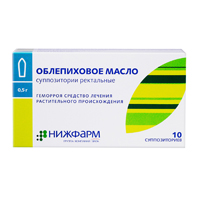 Облепиховое масло суппозитории 0.5г 10шт