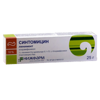 Синтомицин линимент 10% 25г