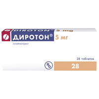 Диротон таблетки 5мг 28шт