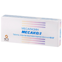 Месакол таблетки 400мг 50шт