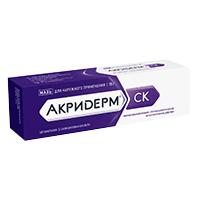 Акридерм СК мазь 0.05%+3% 15г