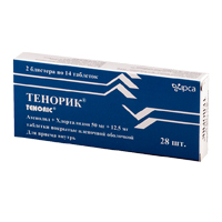 Тенорик таблетки 50мг+12,5мг 28шт