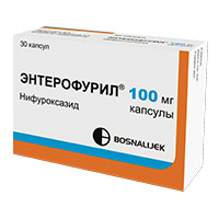 Энтерофурил капсулы 100мг 30шт