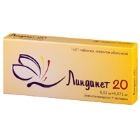 Линдинет 20 таблетки 21шт