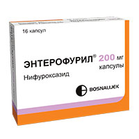 Энтерофурил капсулы 200мг 16шт