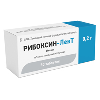 Рибоксин-ЛекТ таблетки 200мг 50шт