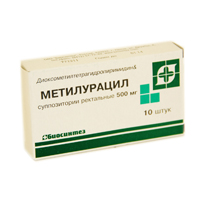 Метилурацил суппозитории 500мг 10шт