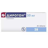Диротон таблетки 20мг 28шт
