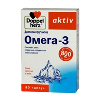 Доппельгерц Актив Омега 3 капсулы 1186мг 80шт