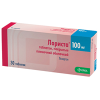 Лориста таблетки 100мг 30шт