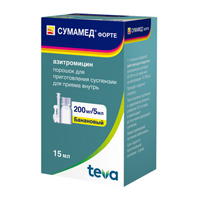 Сумамед форте порошок 200мг/5мл 16.74г