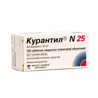 Курантил N25 таблетки 25мг 120шт