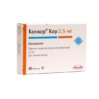Конкор Кор таблетки 2.5мг 30шт