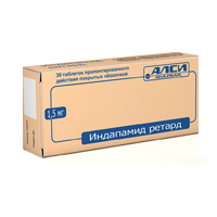 Индапамид ретард таблетки 1.5мг 30шт