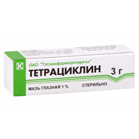 Тетрациклин мазь 1% 3г
