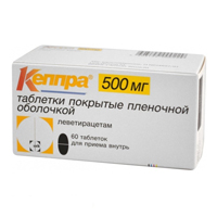 Кеппра таблетки 500мг 60шт