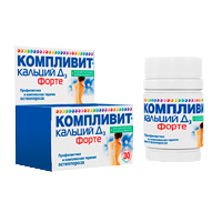 Компливит Кальций Д3 Форте таблетки 500мг+400МЕ 30шт