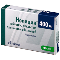 Нолицин таблетки 400мг 20шт