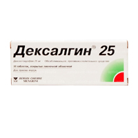 Дексалгин 25 таблетки 25мг 10шт