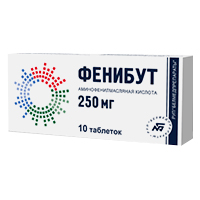 Фенибут таблетки 250мг 10шт