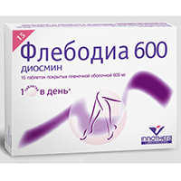Флебодиа 600 таблетки 600мг 15шт
