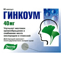 Гинкоум капсулы 40мг 60шт