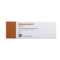 Дермовейт мазь 0.5мг/мл 25г