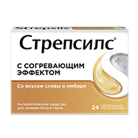 Стрепсилс с Согревающим Эффектом таблетки 24шт