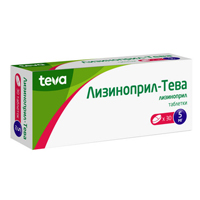 Лизиноприл-Тева таблетки 5мг 30шт