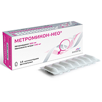Метромикон-НЕО суппозитории 500мг+100мг 14шт